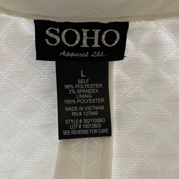 SOHO Apparel Ltd. Women’s L/S Waffled Double Breast Coat/Jacket - Picture 9 of 10